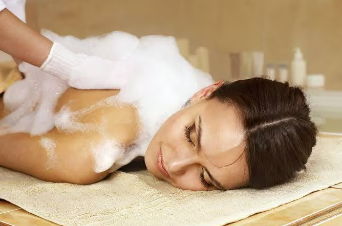 Body Massage + Scrub + Jacuzzi